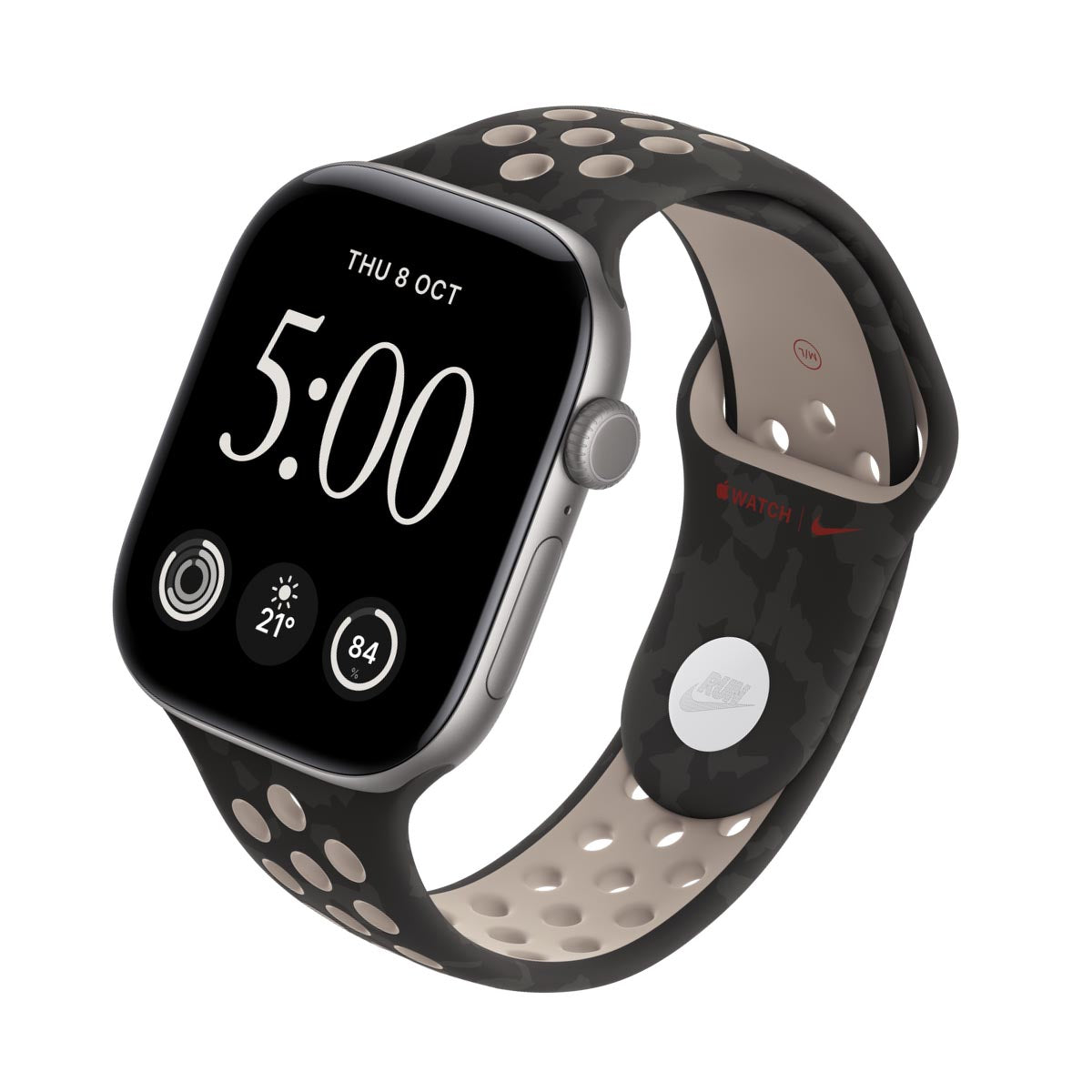 Apple Watch Series 12 Aluminium Space Grey - Nike Sport Band After Dark Black