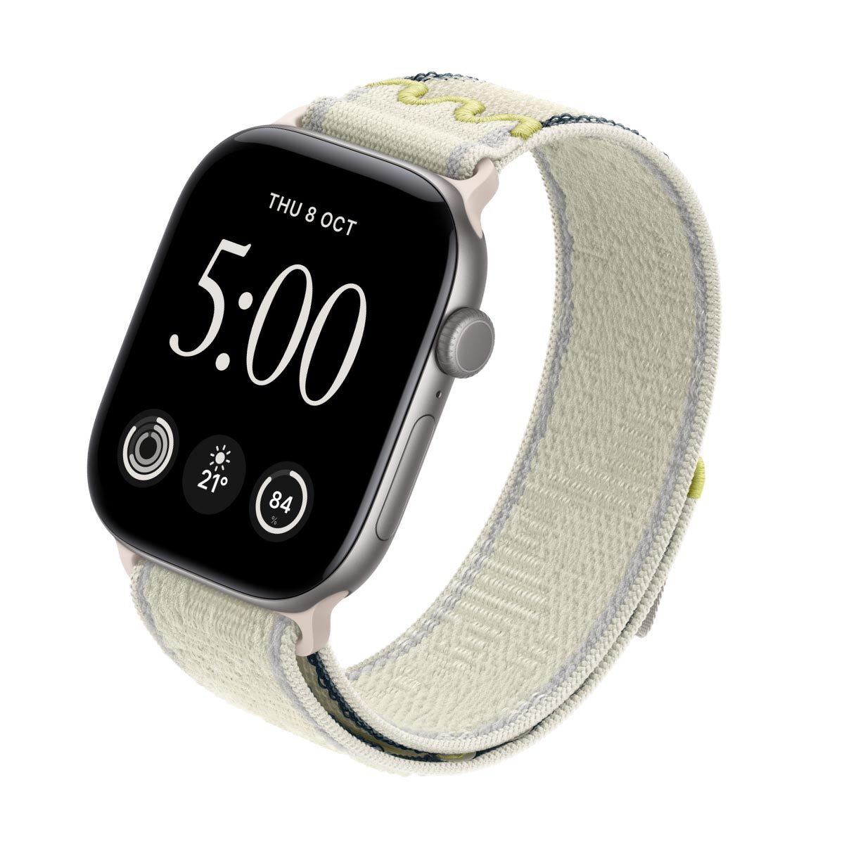 Apple Watch Series 12 Aluminium Space Grey - Nike Sport Loop Chalk Calm