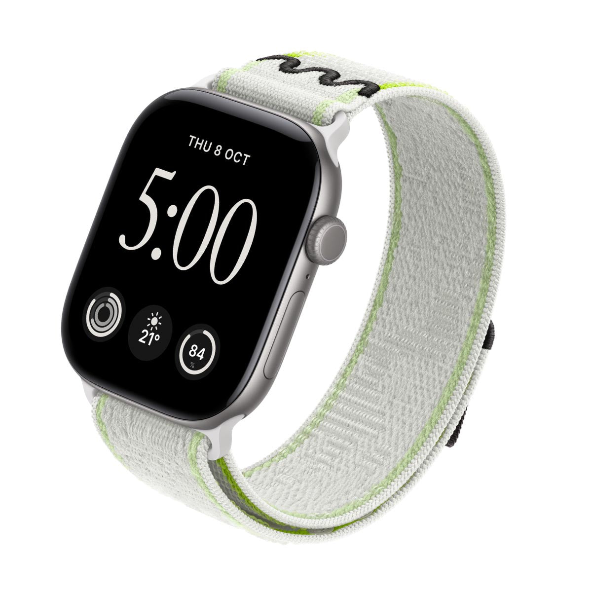 Apple Watch Series 12 Aluminium Space Grey - Nike Sport Loop Essential White