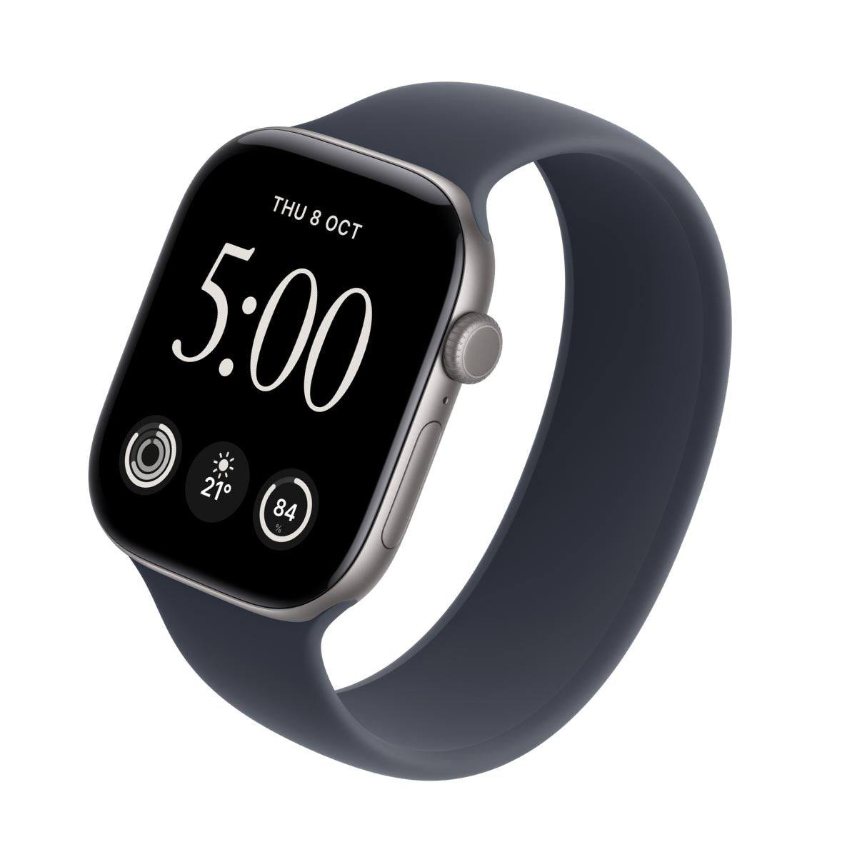 Apple Watch Series 12 Aluminium Space Grey - Solo Loop Navy Blue