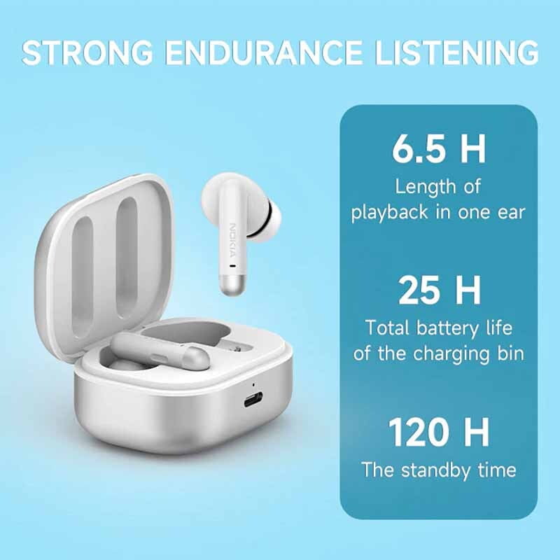 Refurbished Nokia Wireless Earphones [E3511ANC] - Active Noise Cancellation By OzMobiles Australia