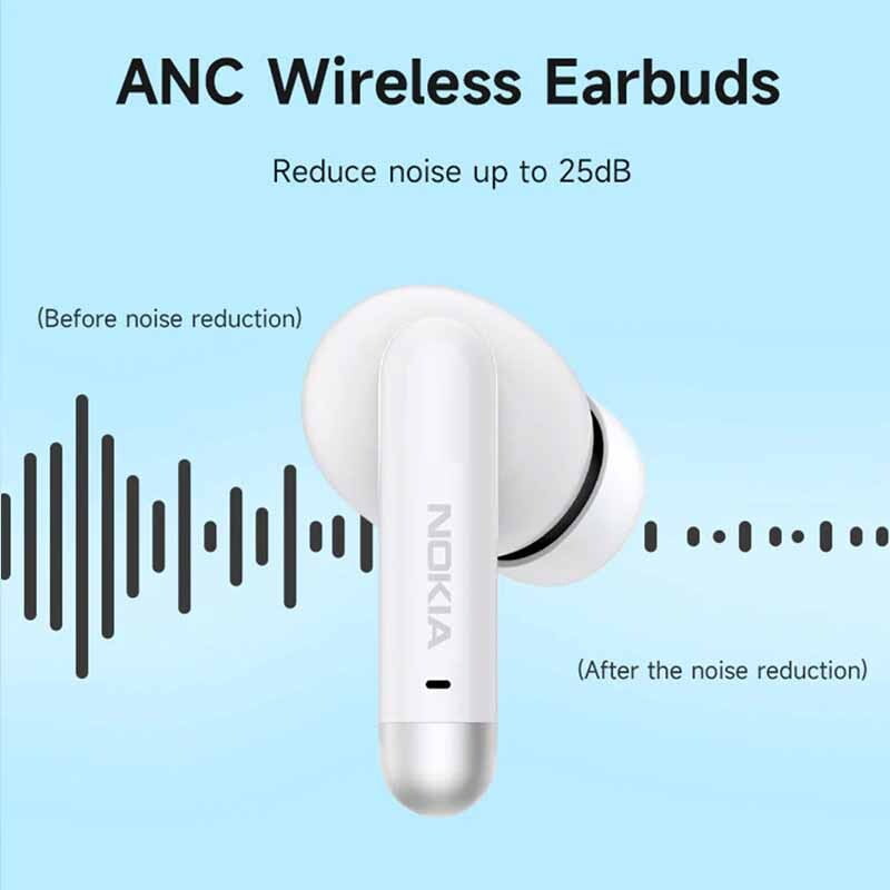 Refurbished Nokia Wireless Earphones [E3511ANC] - Active Noise Cancellation By OzMobiles Australia