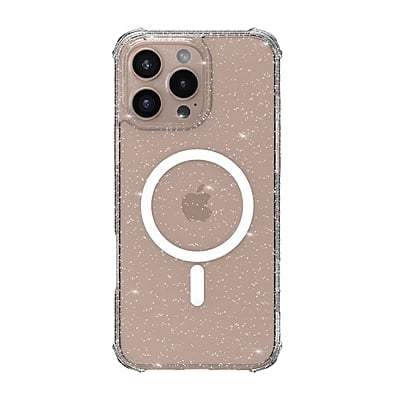 X-One [MagSafe] Glitter Impact Protection Case, iPhone 16 Pro Max-Glitter Clear