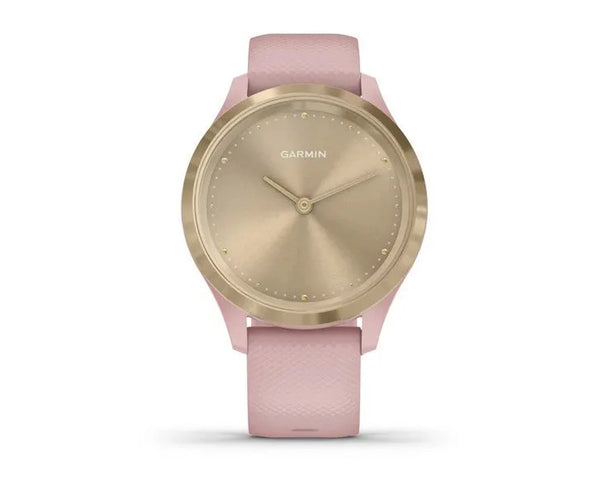 Garmin vívomove® 3S Light Gold Stainless Steel Bezel with Dust Rose Case and Silicone Band