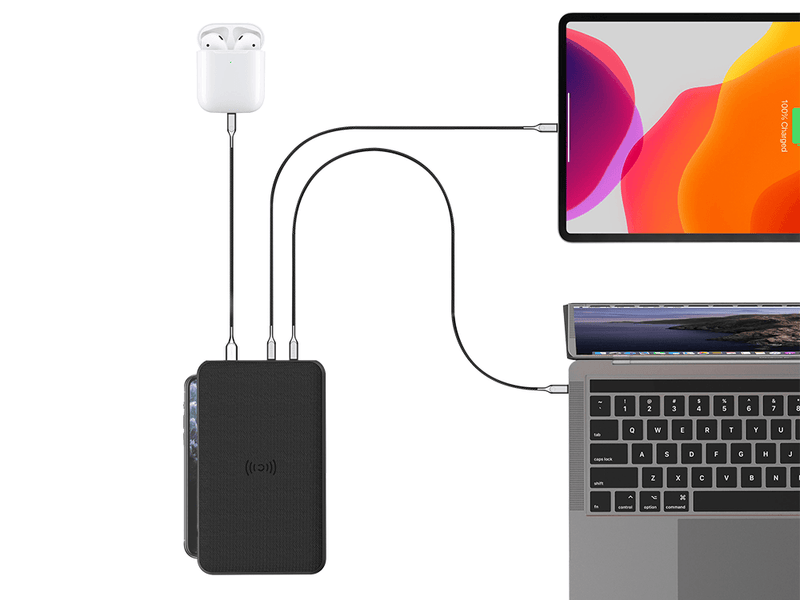 Cygnett ChargeUp Edge+ 27000mAh Laptop Power Bank & Wireless Phone Charger