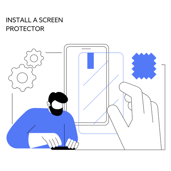 Install a glass screen protector on my phone (Includes the screen protector)