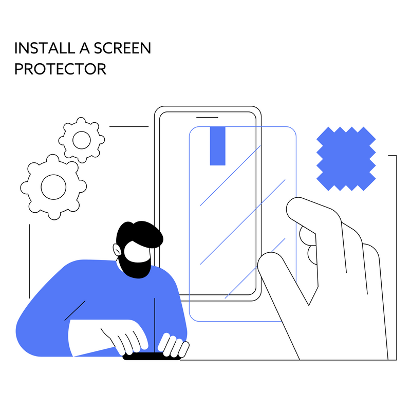 Install a glass screen protector on my iPhone XR (Includes the screen protector)