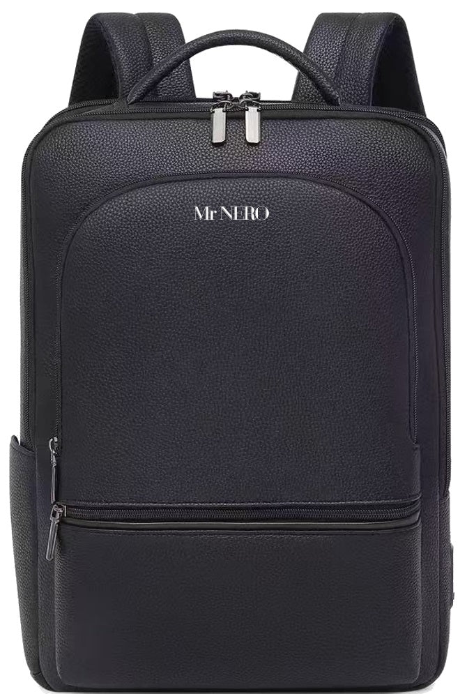 Mr NERO - Stylish, Compact, Leather, Multi-compartment Travel Backpack/Laptop bag