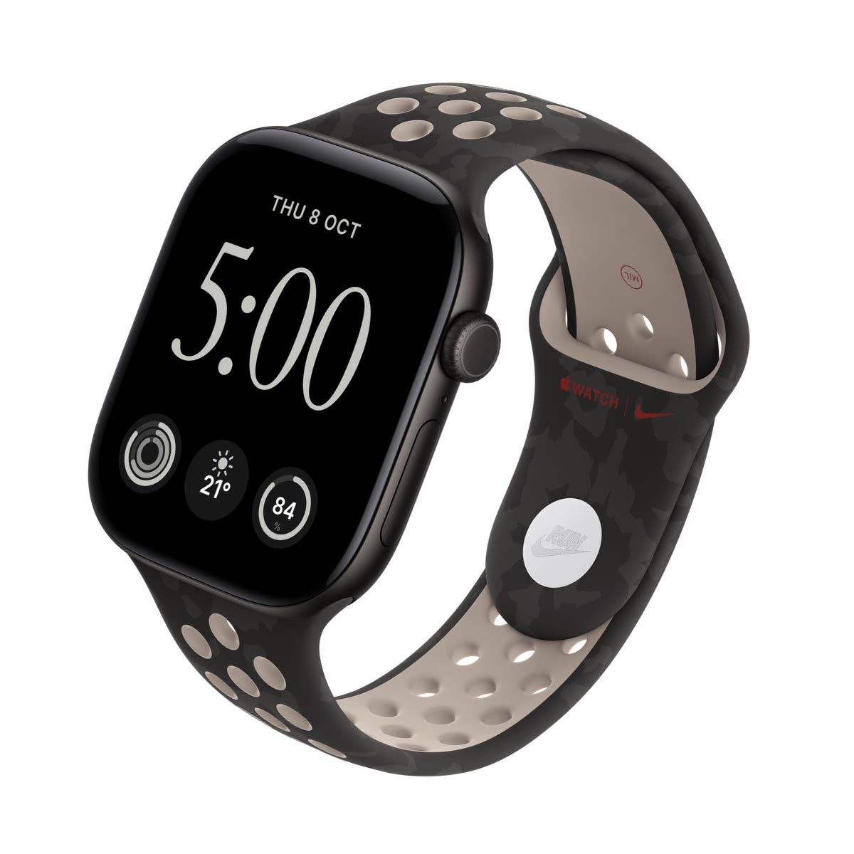 Apple Watch Series 12 Aluminium Black - Nike Sport Band After Dark Black