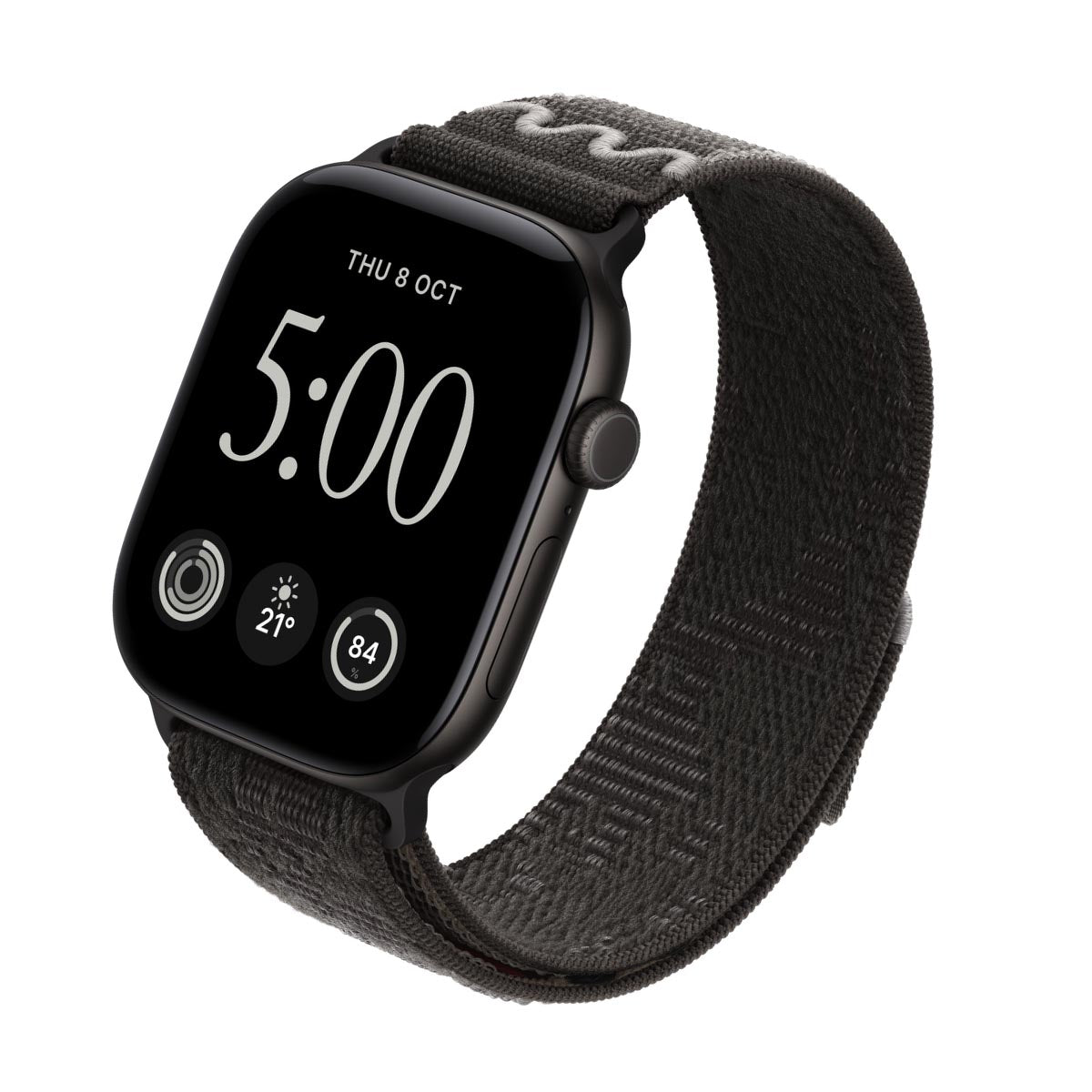 Apple Watch Series 12 Aluminium Black - Nike Sport Loop After Dark Black