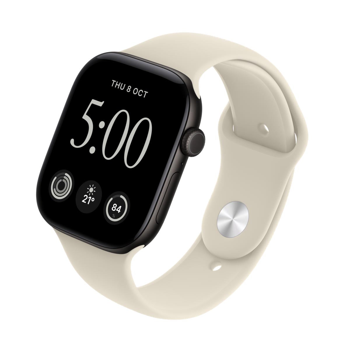 Apple Watch Series 12 Aluminium Black - Sport Band Sand