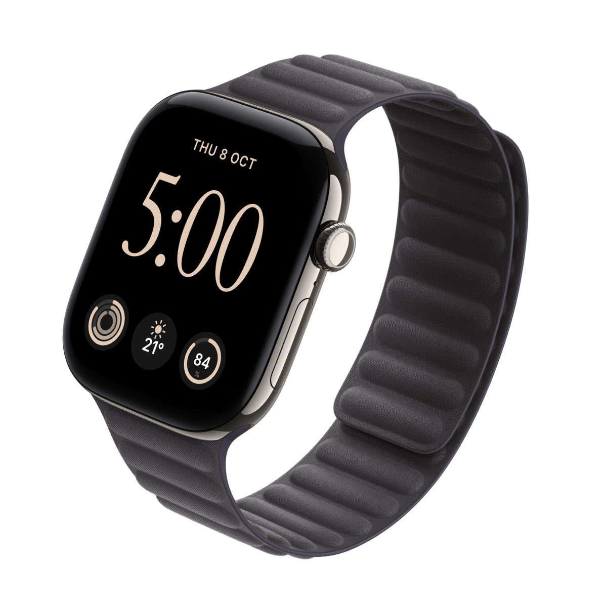 Apple Watch Series 12 Titanium Natural - Magnetic Link Midnight