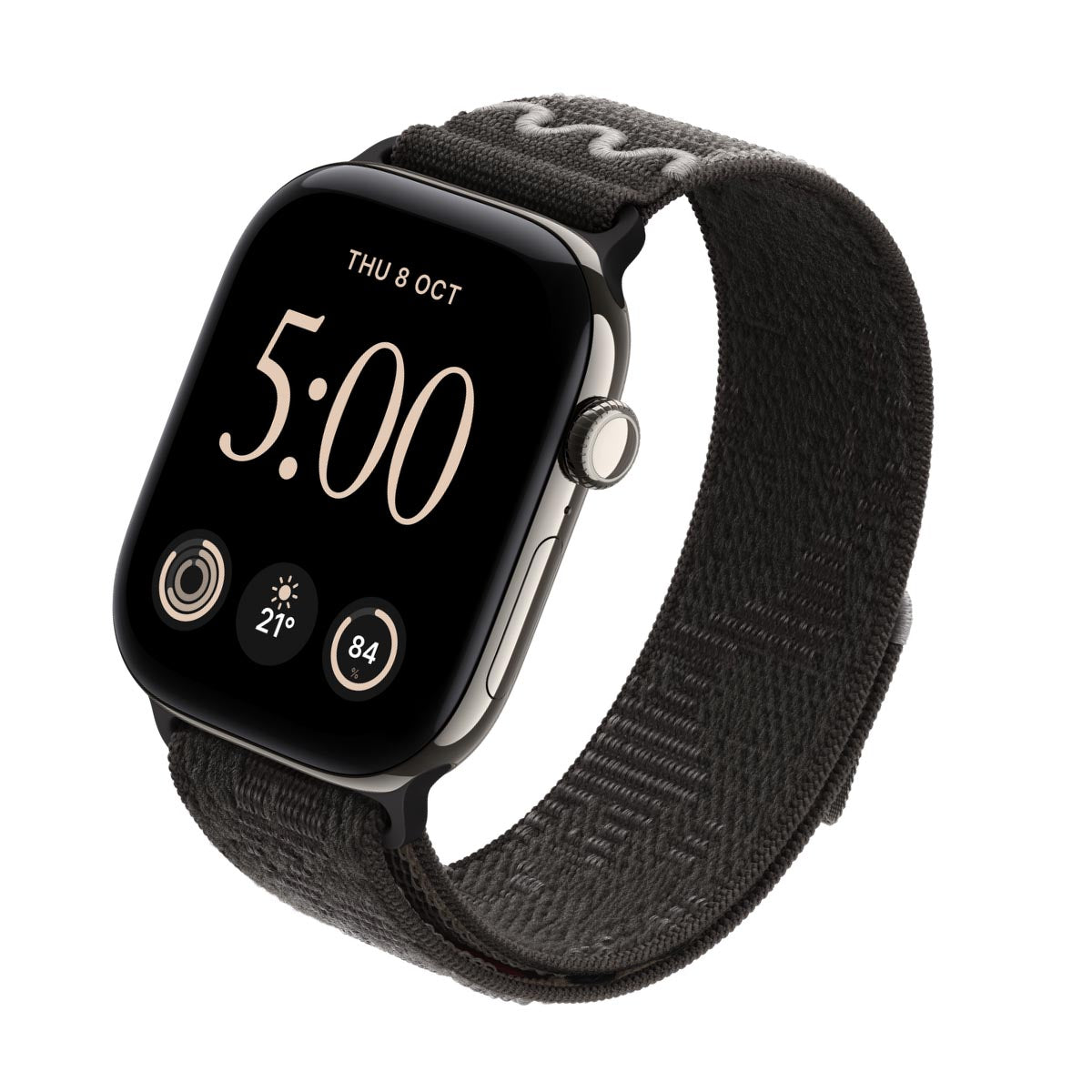 Apple Watch Series 12 Titanium Natural - Nike Sport Loop After Dark Black