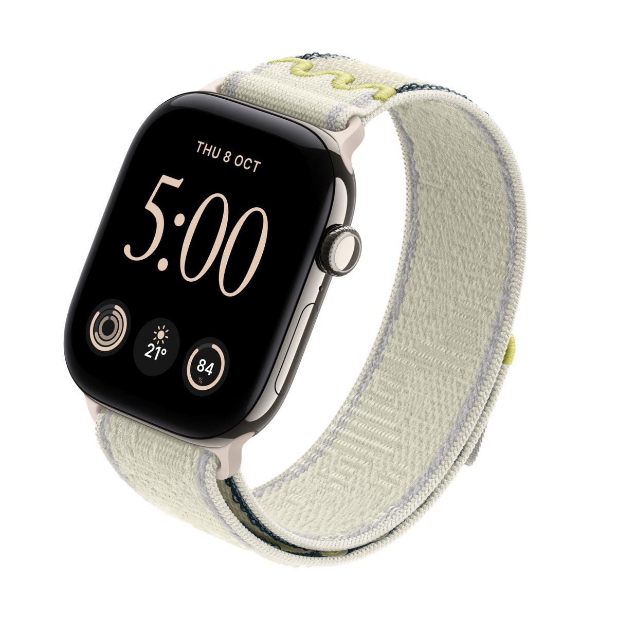 Apple Watch Series 12 Titanium Natural - Nike Sport Loop Chalk Calm