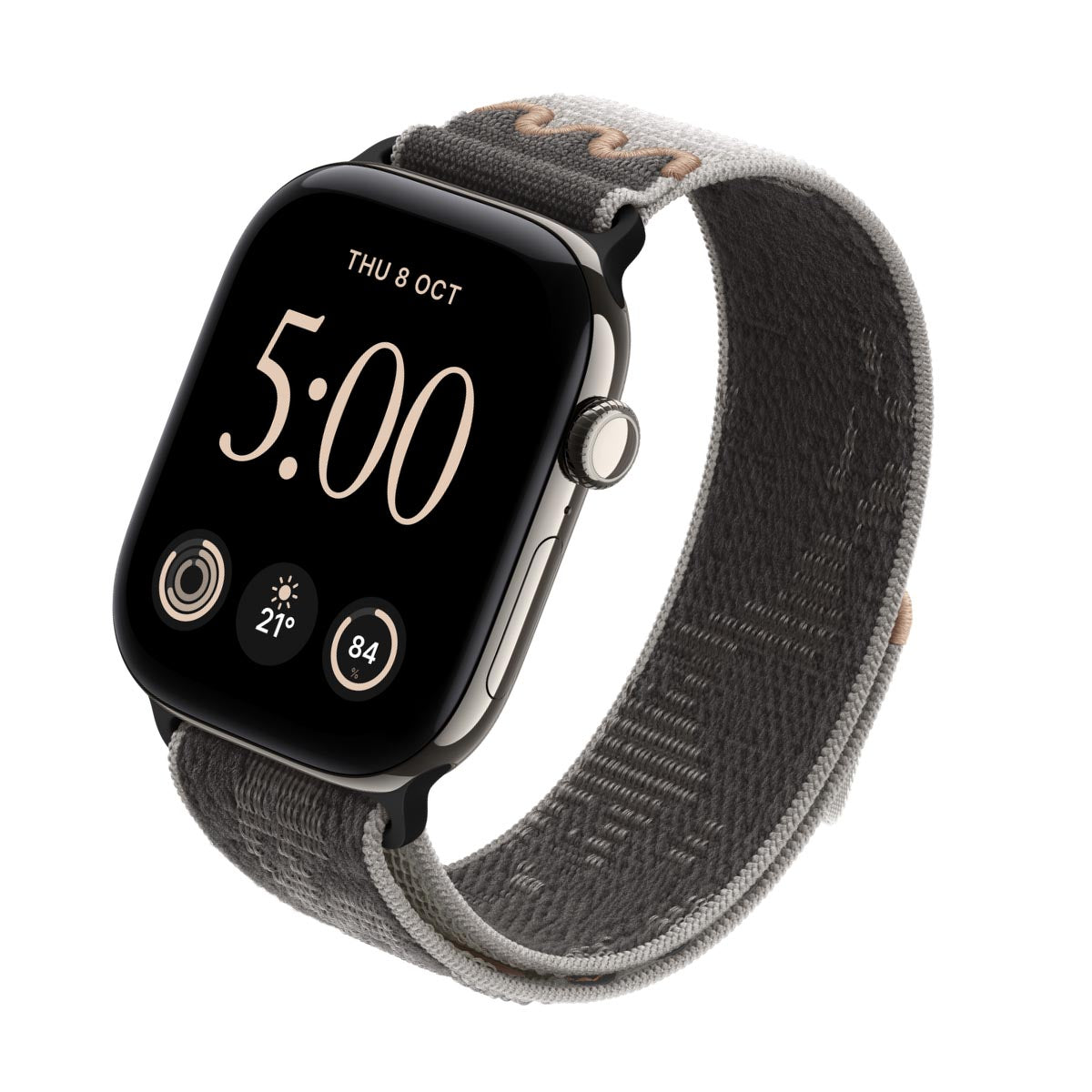 Apple Watch Series 12 Titanium Natural - Nike Sport Loop Pavement Grey
