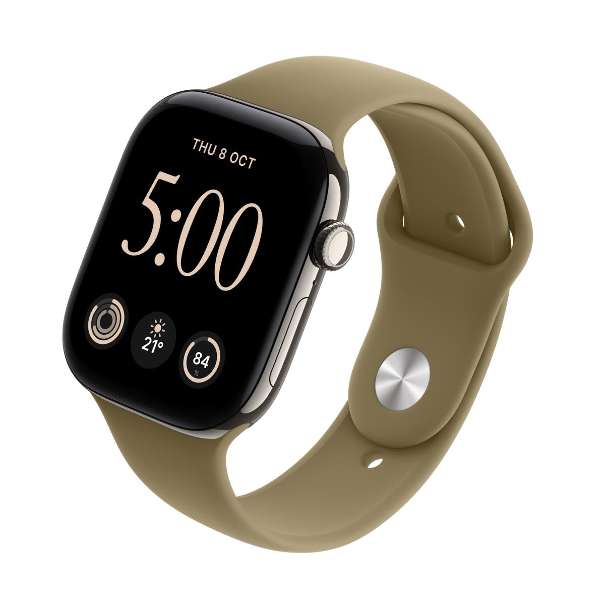 Apple Watch Series 12 Titanium Natural - Sport Band Olive