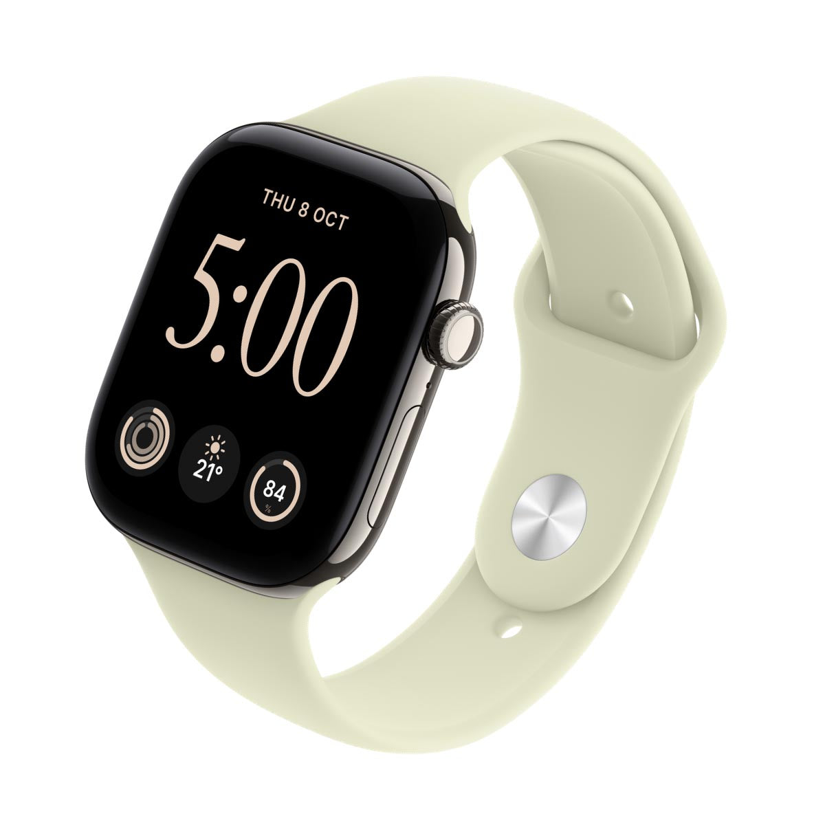 Apple Watch Series 12 Titanium Natural - Sport Band Pale Succulent