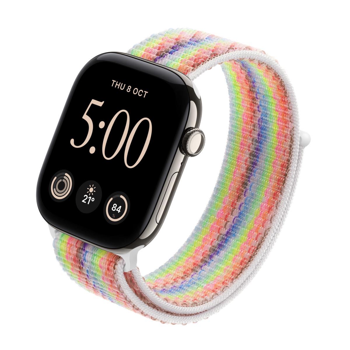 Apple Watch Series 12 Titanium Natural - Sport Loop Pride Edition