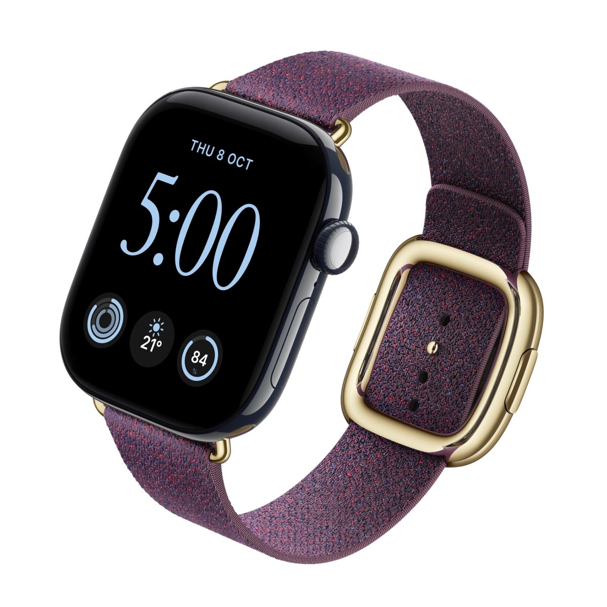 Apple Watch Series 12 Ceramic Night Blue - Modern Buckle Mulberry