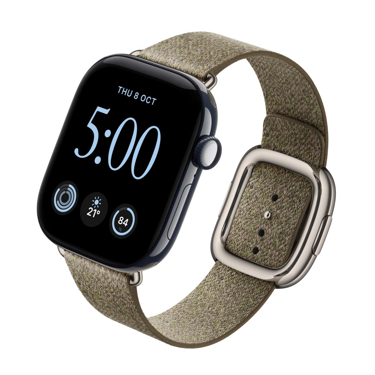 Apple Watch Series 12 Ceramic Night Blue - Modern Buckle Sage