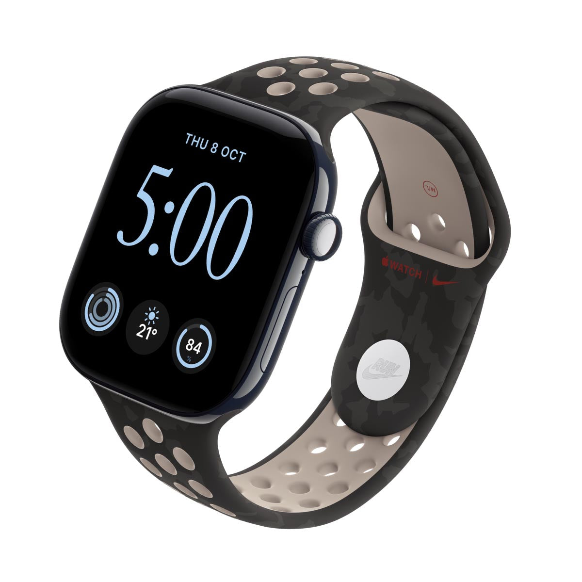 Apple Watch Series 12 Ceramic Night Blue - Nike Sport Band After Dark Black