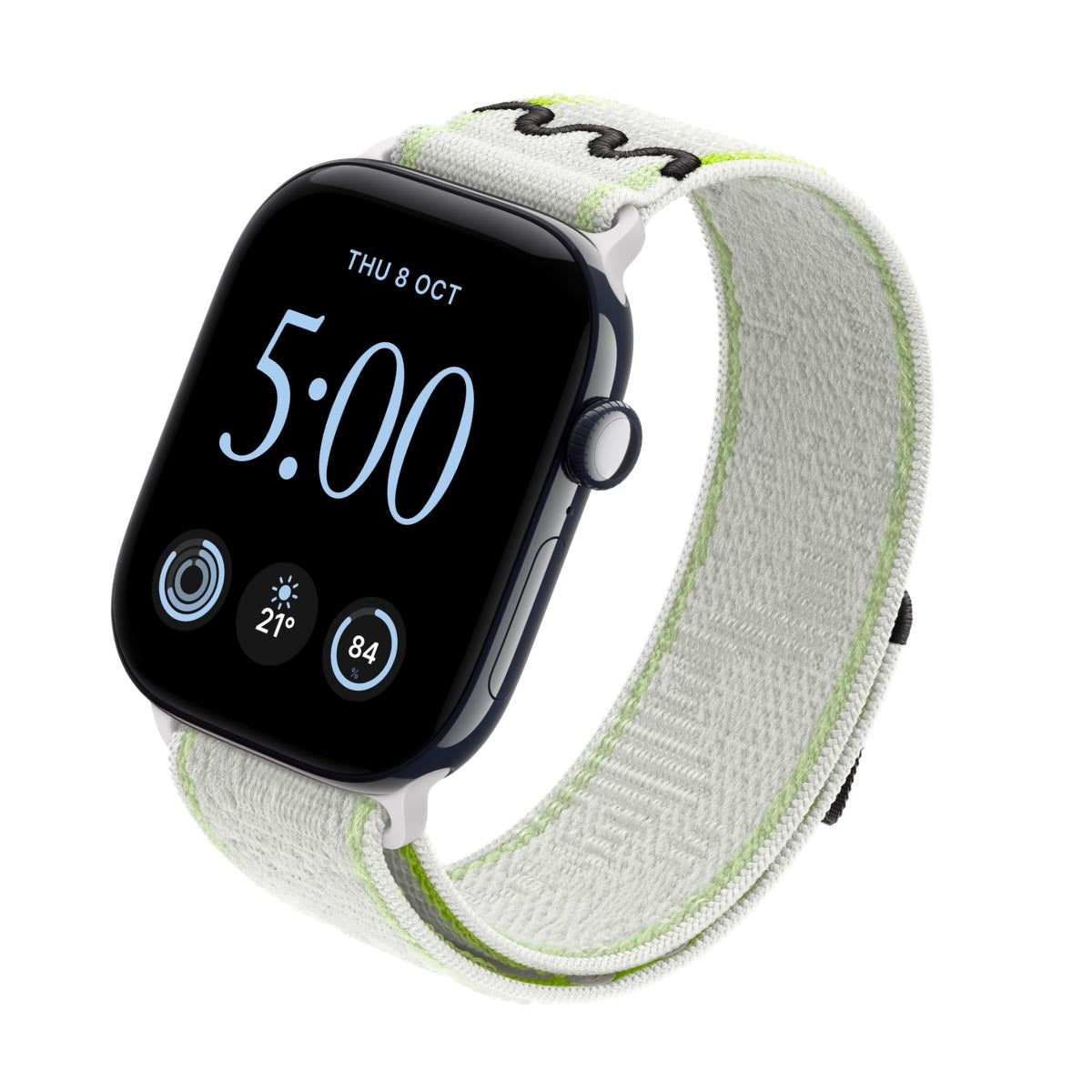 Apple Watch Series 12 Ceramic Night Blue - Nike Sport Loop Essential White