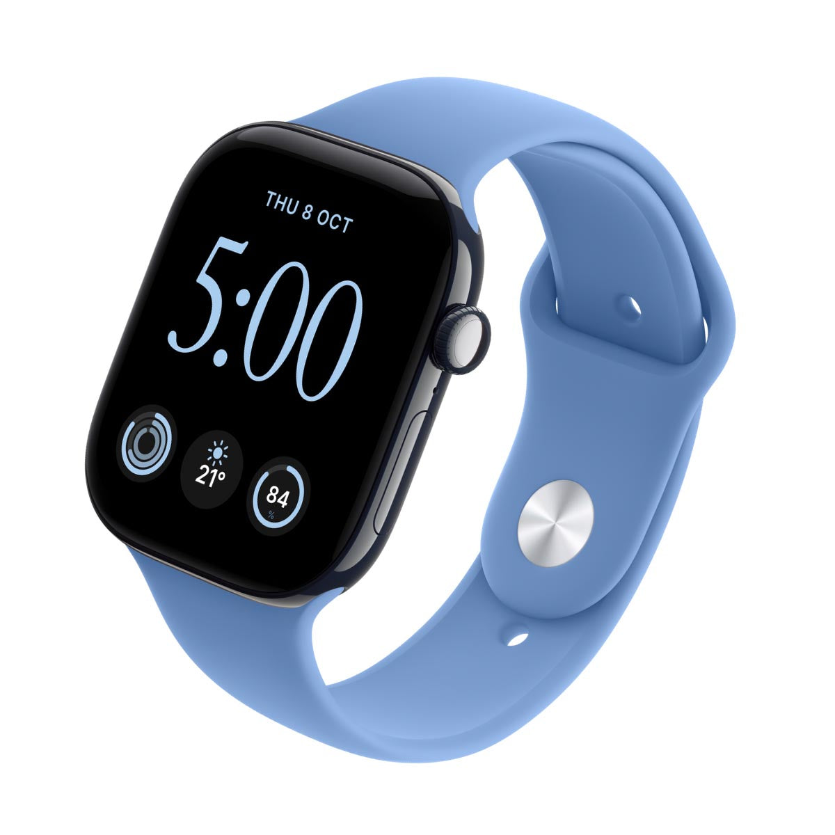 Apple Watch Series 12 Ceramic Night Blue - Sport Band Wildflower Blue
