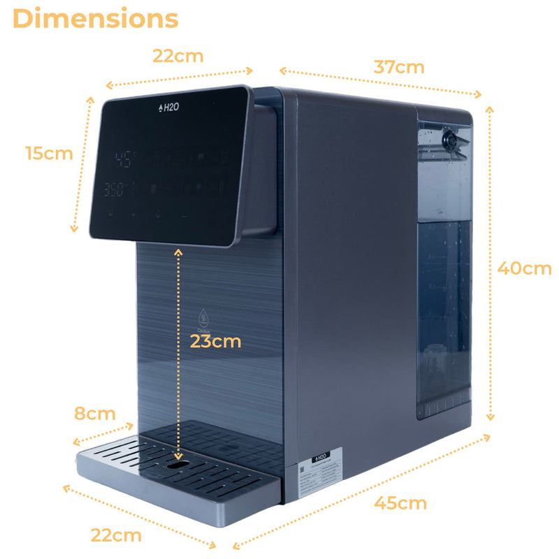 H2O Cascade Countertop Purifier Black