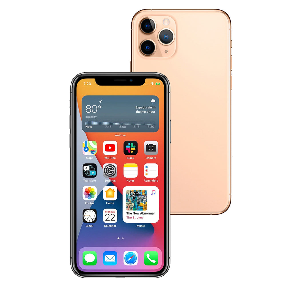 美品】iPhone 11 憎き Pro Max ゴールド 256 GB au