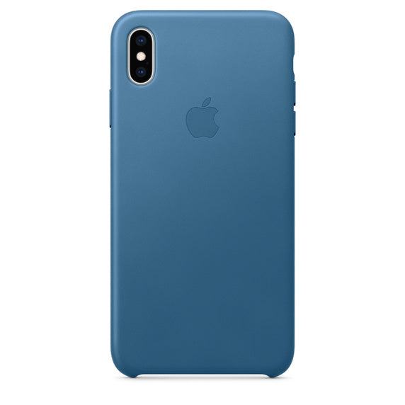 Original Apple iPhone XS Max Leather Case Cape Cod Blue