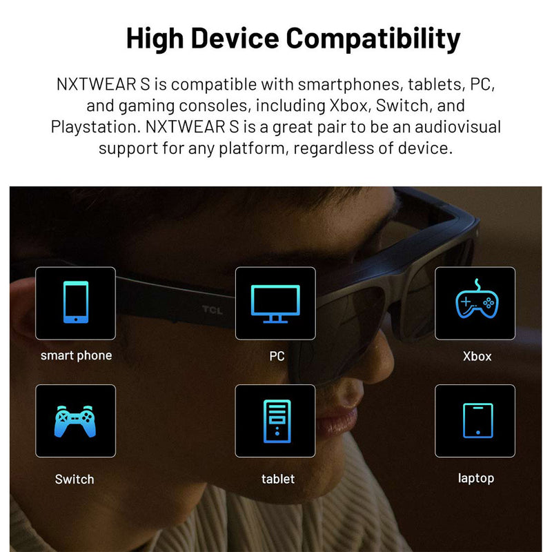 TCL RayNeo NXTWEAR S XR Smart Glasses